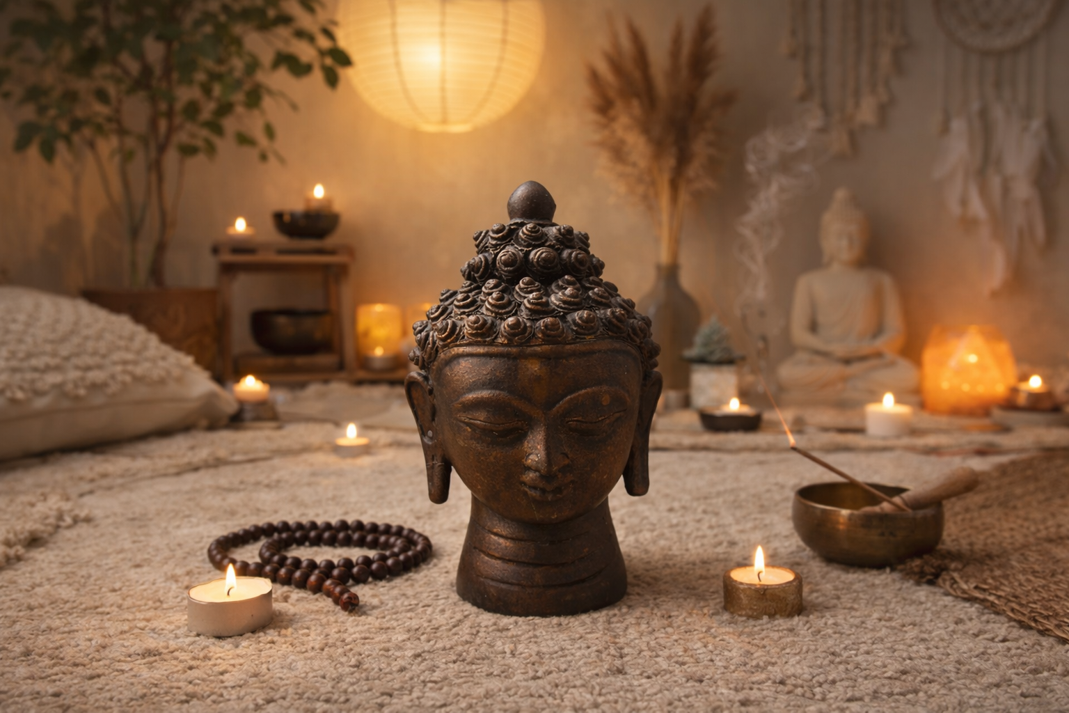 Buddha Head Decorative Statue – Calm & Mindful Living