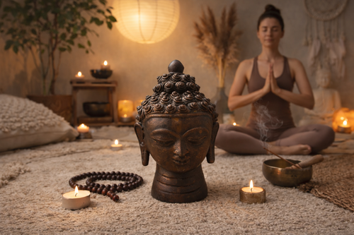 Buddha Head Decorative Statue – Calm & Mindful Living