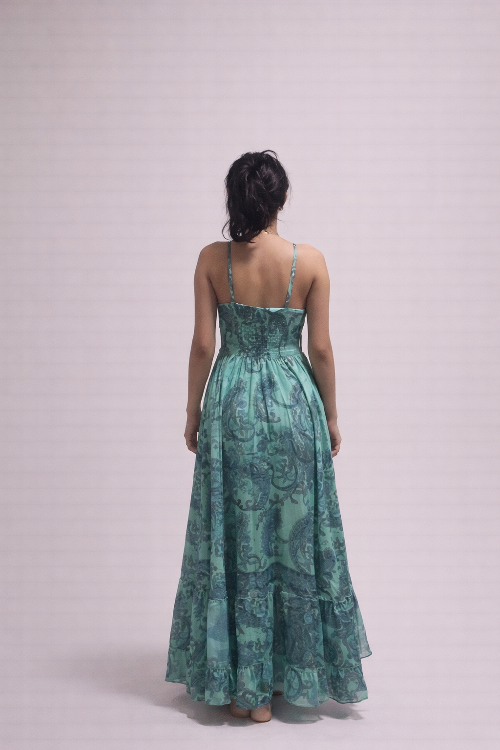 Sea Green Adjustable Maxi Dress