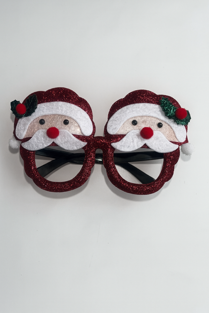 Christmas Party Glasses – Santa Claus Design
