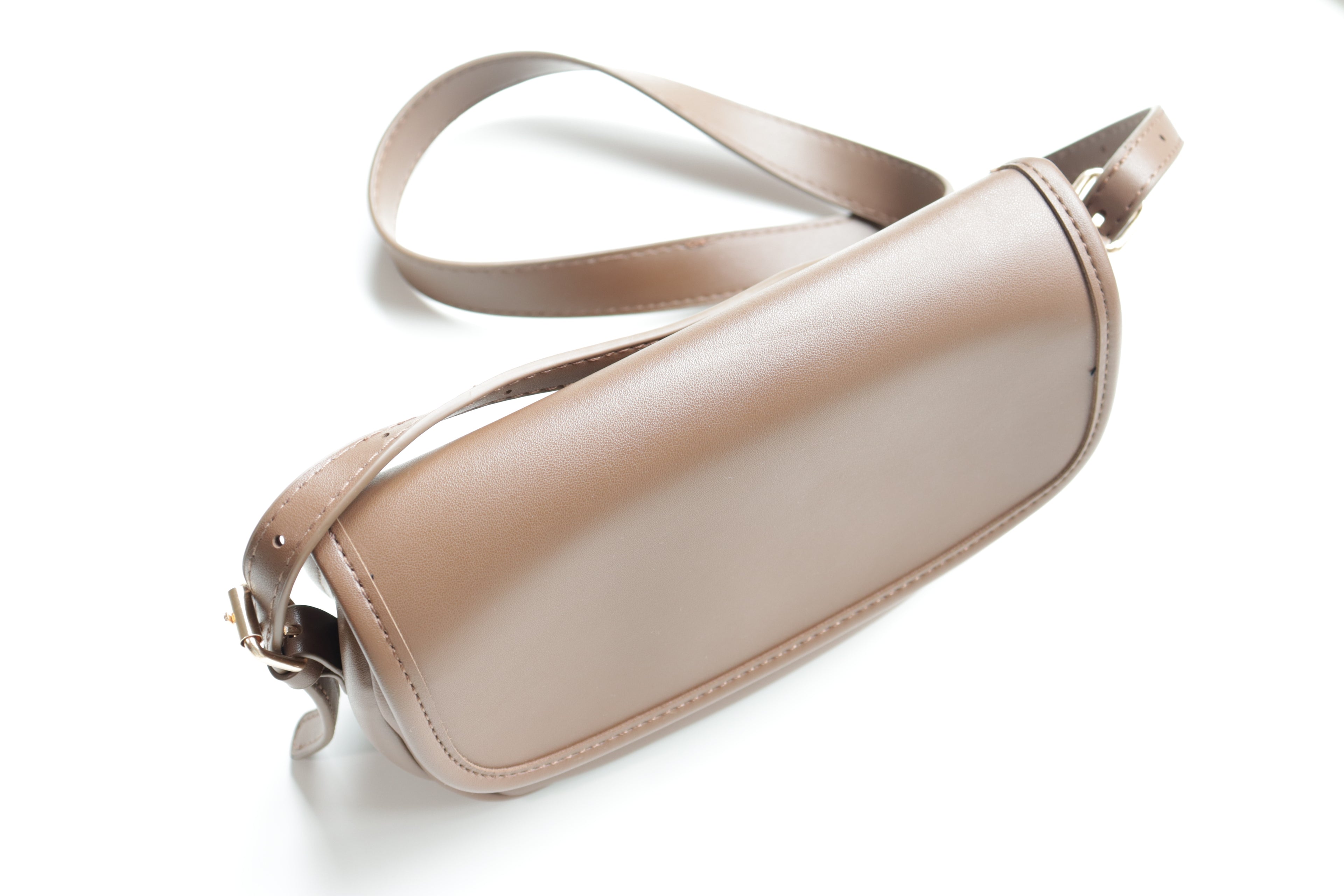 Classic Brown Shoulder Bag Set – Minimal & Flap Style