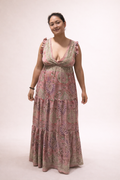 Rose Paisley Maxi Dress