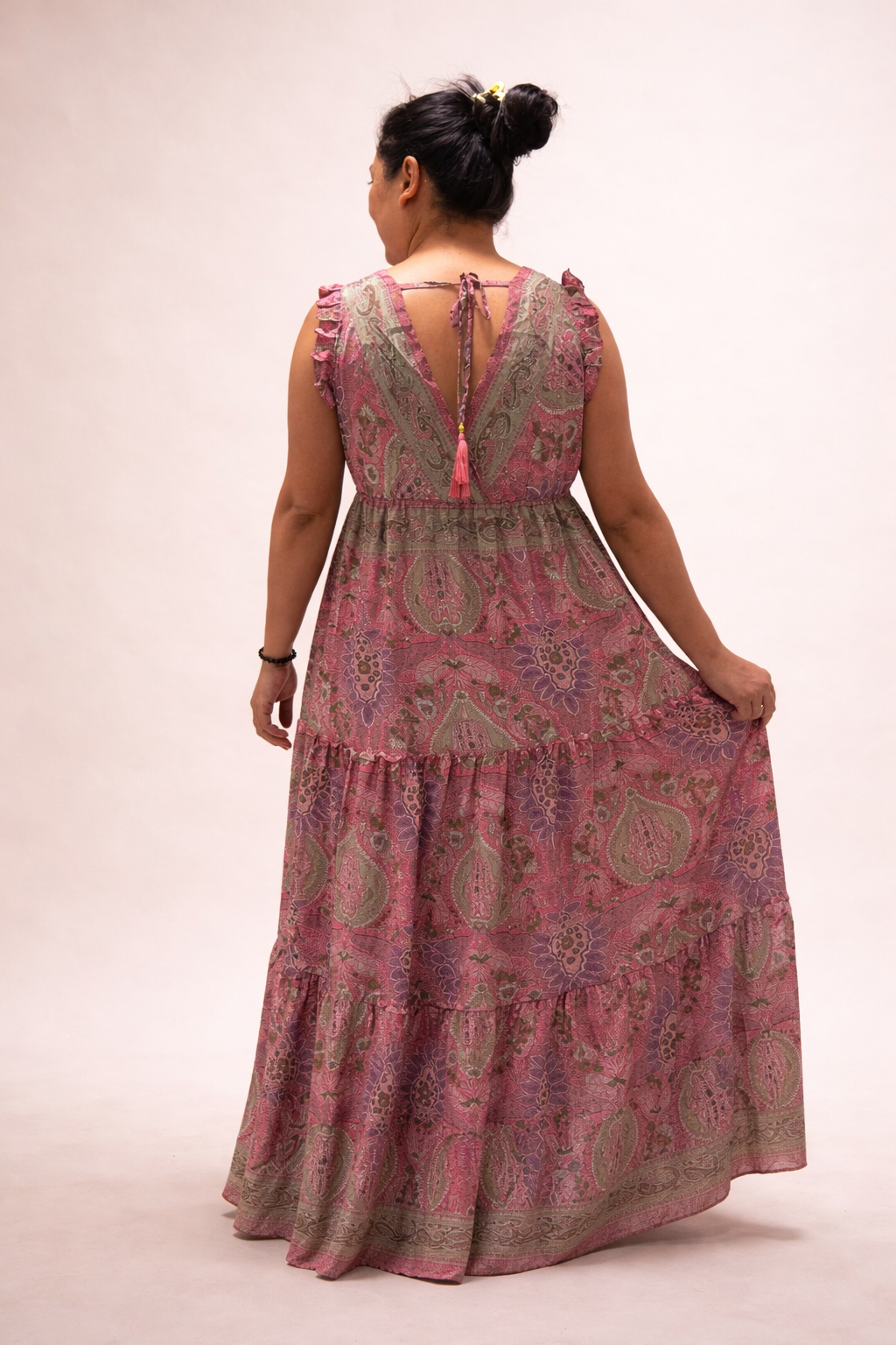 Rose Paisley Maxi Dress